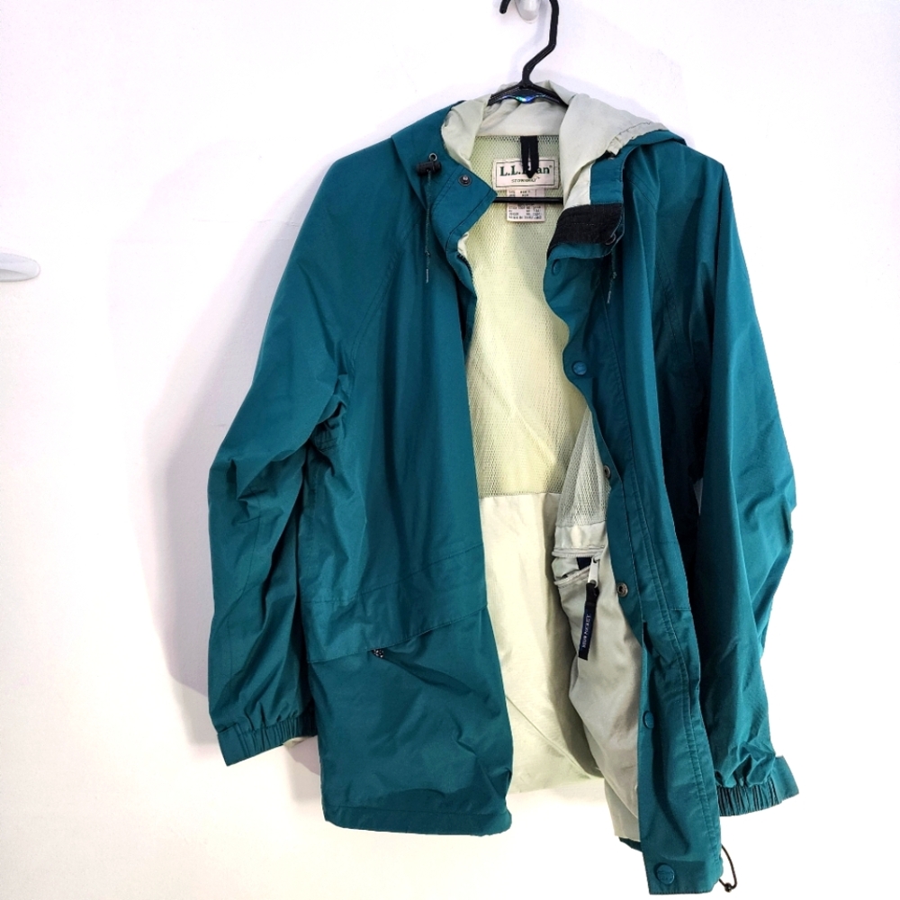 L.L. Bean Turquoise Hooded Jacket Size Medium